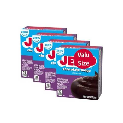 Generic Chocolate Fudge Zero Sugar Instant Reduced Calorie Pudding \u0026 Pie Filling Mix, (1.4 薬局衡オンス Box, pack of 4)