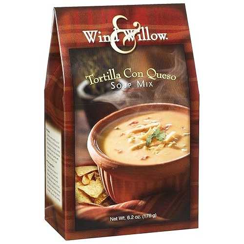 Wind \u0026 Willow Tortilla Con Queso Soup, 6.2-Ounce Boxes (Pack of 4)
