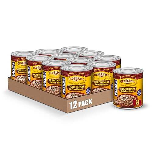 Old El Paso Traditional Refried Beans, Value Size, 31 薬局衡オンス. (Pack of 12)