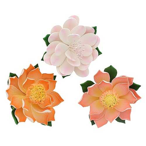 Global Sugar Art Protea Sugar Cake Flowers Assortment, 3 Count by Chef Alan Tetreault