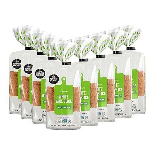 Little Northern Bakehouse Wide Sliced White Gluten Free Bread, Vegan Bread, Non-GMO and Allergy-Friendly, Gluten Free Food, Meals, Snacks - Wide Sliced White (8 pack, 20. 薬局衡オンス each)