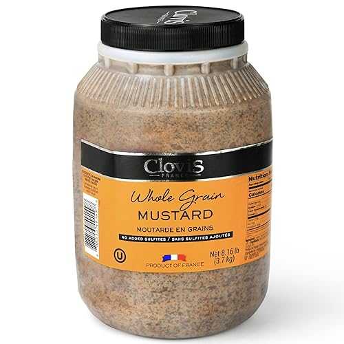 MARKY\u0027S French Whole Grain Mustard Old Fashion NO ADDED SULFITES - 8.16 LB / 3.7 KG
