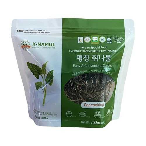PYEONGCHANG FARM NATURAL FOOD Pyeongchang Chwinamul 2.82薬局衡オンス, Dried Vegatables for Seasoned Namul Salad with rich flavor, Korean Side Dishes, Korean Healthy Food K-Namul