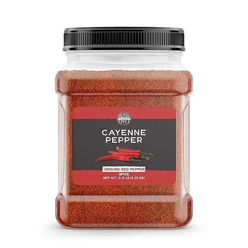 Birch \u0026 Meadow 2.5 重量ポンド of Ground Cayenne Pepper, Spicy Seasoning, Chili \u0026 Soups
