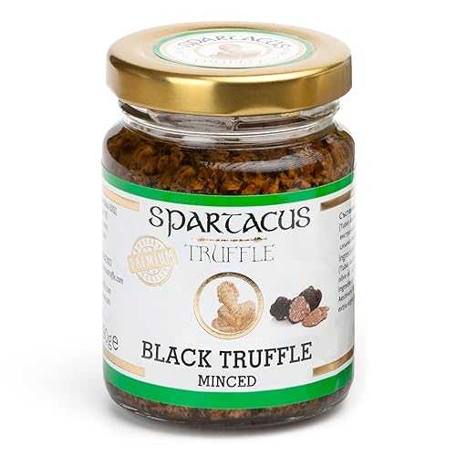 Spartacus Truffle Minced Black Truffles インチ Extra Virgin Olive Oil 3.17 薬局衡オンス Wild Hand-Harvested Black Truffle Mince for Pasta, Risotto, Steak, Eggs, Pizza \u0026 Gourmet Home Cooking
