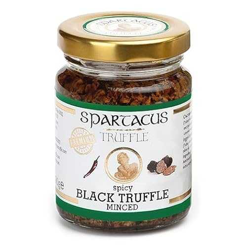 Spartacus Truffle Spartacus Black Minced Truffle / Slightly Spicy / Treat yourself to culinary excellence / Exquisite black truffles for gourmets (90g)