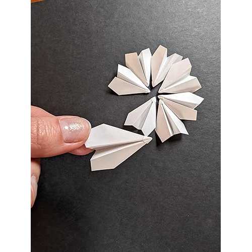 Generic Origami paper planes premade tiny white airplanes folded aviation cocktail garnish cake cupcake decorations (50, 1.5\