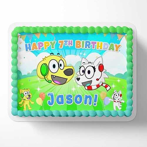 Generic Snowi and Tyler Edible Cake Image Topper Birthday Cake 1/4 Sheet