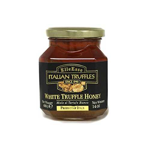 ElleEsse Elle Esse White Truffle-Infused Honey - 6 Pack of 14 Oz Jars, Gourmet Quality, Earthy and Sweet Flavor, Perfect for Cheese