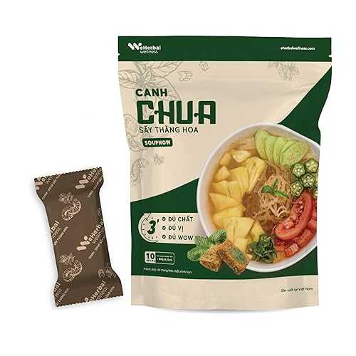 eHerbal PURE NATURE, PURE LIFE eHerbal Instant Freeze-Dried Sour Tomato Soup Cubes / Authentic Vietnamese Cuisine from Real Fresh Vegetables / Vegan, Quick \u0026 Delicious / 10 Servings, 120g (4.23薬局衡オンス)