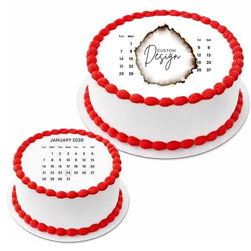 Sprinkle Deco Personalized 7inch Round Burn Away Cake Topper Kit Custom Edible Photo \u0026 Text Reveal Cake Decoration (Custom Text)