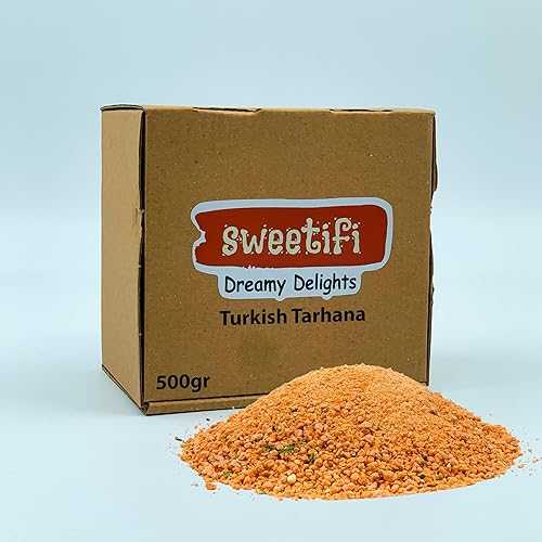 Sweetifi Turkish Tarhana Powder Soup Mix, Home Made Trahana, Mix Vegetable Dried Soup (500gr)