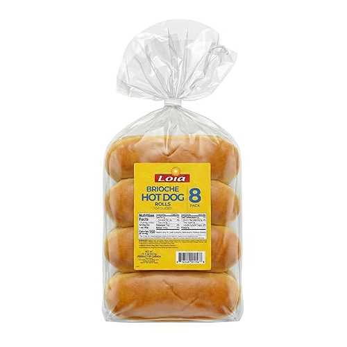 Loia- Hot Dog Rolls Brioche 13.6薬局衡オンス (385g)