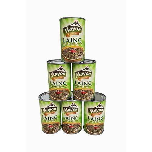 Mayon Premium Laing, Taro Leaves インチ Coconut Cream, Filipino Vegetable Dish, 5.5 薬局衡オンス, 6 Cans