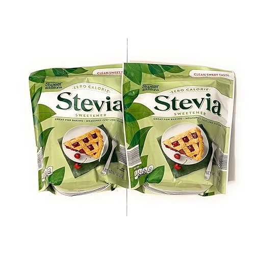 Generic Stevia Sweetener Zero Calorie Gluten-free Clean Sweet Taste and Great for Baking, 9.7 OZ, Two Packs