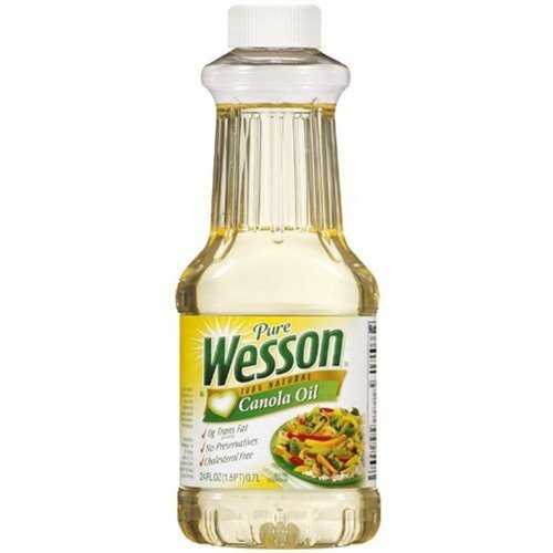 Wesson Canola Oil, 24-Ounce (Pack of 6)