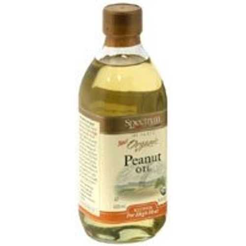 Spectrum Organic Peanut Oil -- 16 fl 薬局衡オンス Each / Pack of 12