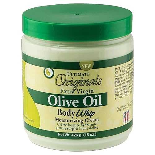 Originals by Africa\u0027s Best Extra-Virgin Olive Oil Body Whip Moisturizing Cream, A Higher Level of Moisturizing For Long Lasting Silky, Soft, Glowing Skin 15薬局衡オンス Jar