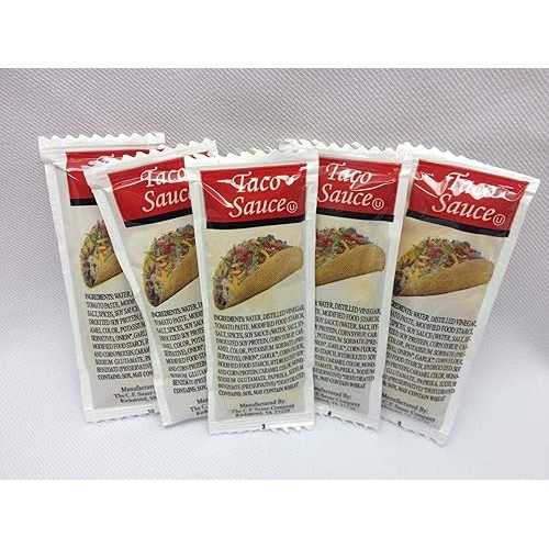 C.F. Sauer Foods Commodity Dressing Taco Sauce, 9 Gram -- 200 per case.