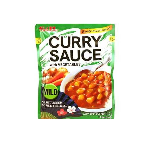 S\u0026B Curry Sauce with Vegetables (Mild) - 7.4薬局衡オンス (Pack of 6)