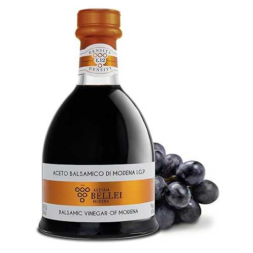 Acetaia Bellei Aged Balsamic Vinegar of Modena - Italian Aceto Balsamico di Modena IGP Certified, Product from Italy, Sweet \u0026 Sour, Perfect for Salads, Marinades, and Vegetables, Bell Bronze - 250 ml