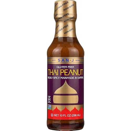 San-J 四川出どころ、10 薬局衡オンス壜 (6 個容器に並べる) San-J Szechuan Sauce, 10-Ounce Bottles (Pack of 6)