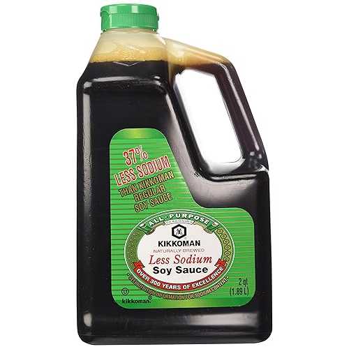 キッコーマン 点火装置しょうゆ 64薬局衡オンス壜 (1容器に並べる) Kikkoman Lite Soy Sauce, 64-Ounce Bottle (Pack of 1)