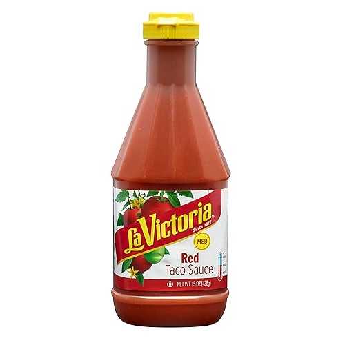 intefre La Victoria Medium Red Taco Sauce, 15 Ounce - 12 per case