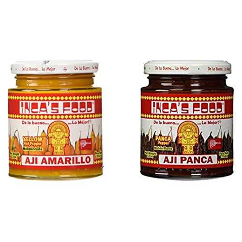 Inc\u0027a Food 2 Set Inca\u0027s Food Mixed Sampler - Aji Amarillo, Aji Panca 7.5 OZ (2 Jars)