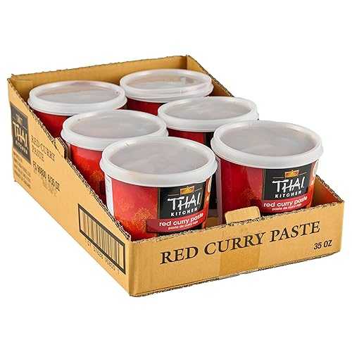 Thai Kitchen Red Curry Paste, 35 薬局衡オンス (Pack of 6) - Six 35 Ounce Tubs of Thai Red Curry Paste with Red Chili Pepper, Lemongrass, Thai Ginger and Spices, Perfect for Stir-Fries and Soup Bases