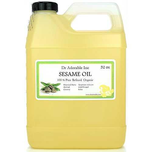 Dr Adorable - 32 薬局衡オンス - Sesame Seed Oil Refined - 100% Pure Natural Organic Cold Pressed