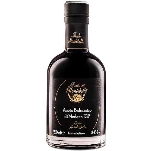 Balsamic Vinegar of Modena 8.45 fl.薬局衡オンス. by FONDO MONTEBELLO, Dense and Delicious Balsamic Vinegar - Imported from Italy