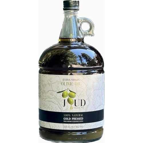 Joud Olive Oil Joud, Extra Virgin Olive Oil, Premium Smooth, Single Origin, Lebanese, First Cold Press, 2.85L