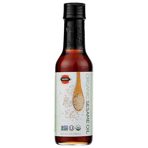 J-Basket Organic Sesame Oil, Non GMO, 5 Fluid Ounces (Pack Of 12)