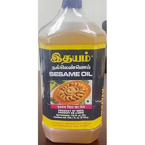 Meenakshi Overseas LLC Idhayam Sesame/Gingelly Oil 5ltrs (170 Fl.Oz.)