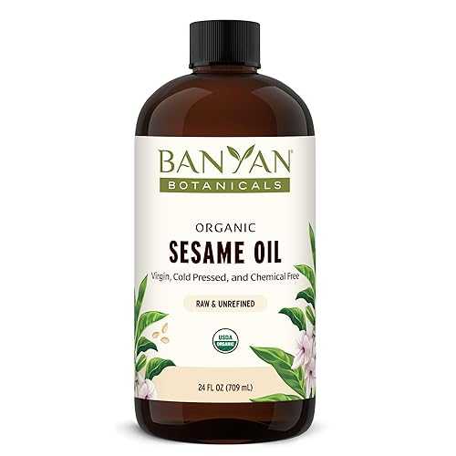 Banyan Botanicals Organic Unrefined Sesame Oil Rich \u0026 Warming Ayurvedic Massage Oil for Body \u0026 Scalp Traditional Abhyanga Oil for Deep Tissue Grounding \u0026 Recovery 24 薬局衡オンス USDA Organic
