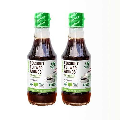 THE GIFT OF NATURE SOK SANL Coconut Aminos all Seasoning Soy Sauce Liquid Coco Aminos Gluten Free and Non-GMO Alternative bbq sauce, oyster sauce, teriyaki sauce, dipping sauce Low Sodium