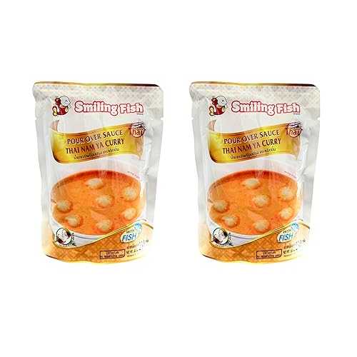 AquaNation Listing For Smiling Fish Thai Nam Ya Curry Sauce 250g Authentic Pour Over Sauce with Coconut Milk \u0026 Mackerel Easy Thai Curry for Noodles, Rice, Seafood \u0026 More (Pack of 2, Thai Nam Ya Curry)