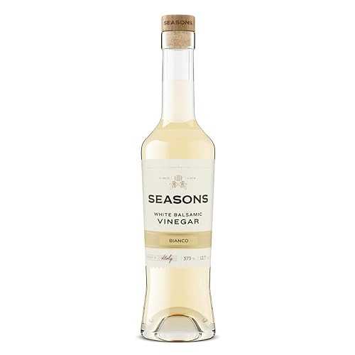Seasons Bianco Premium White Balsamic Vinegar Sweet \u0026 Tangy, Perfect for Salads, Marinades, and Light Dressings (2 Pack)