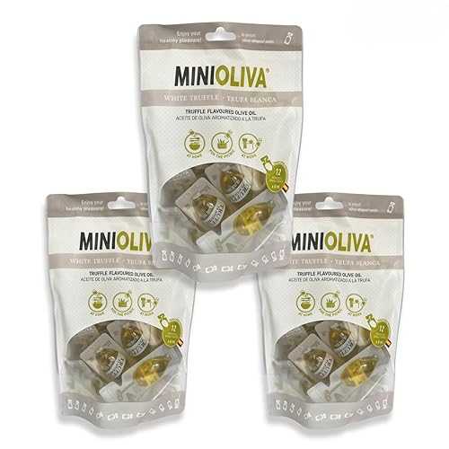 Tierra Callada Mini Oliva Truffle Olive Oil Single Serve 3 Pouches of 12 Pods (36 Total, 0.27 fl 薬局衡オンス Each) Spanish Extra Virgin Olive Oil
