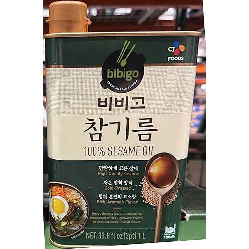 Generic 100% Pure Sesame Oil, Cold-Pressed, Korean Cooking Oil, 33.8 fl 薬局衡オンス