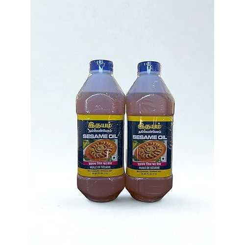 Idhayam Sesame/Gingelly Oil 1ltr (33.8 Oz) * 2 Pack*