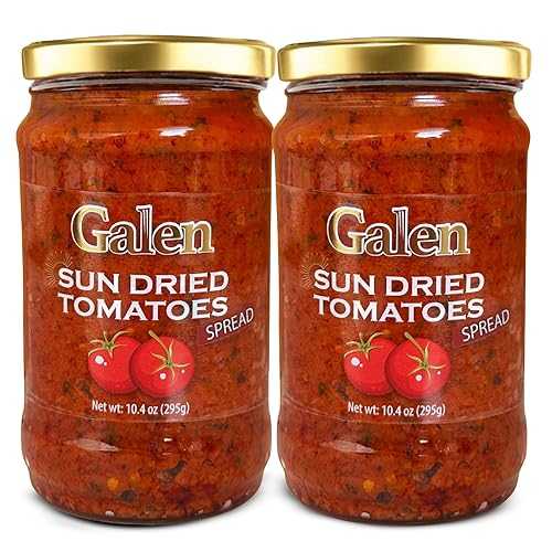 GALEN -MEDITERRANEAN FINE FOOD- Galen Sun Dried Tomato Spread, Mediterranean Tomatoes Flavor, Ready to Enjoy, 10.4 薬局衡オンス Jar (Pack of 2)