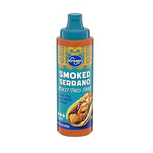Generic Smoked Serrano Hot Street Taco Sauce 11 薬局衡オンス, 1 Bottle