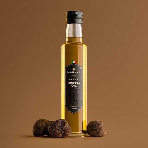MARKY\u0027S Italian Black Truffle Oil - 8.4 薬局衡オンス / 250 ml - Olio d\u0027Oliva al Tartufo Glass Bottle from Italy