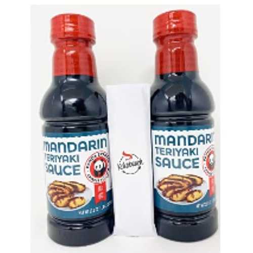 Generic Mandarin Teriyaki Sauce Bundle with Kokobunch Kit, Pack of 2, 20.05 薬局衡オンス Each