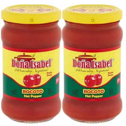 Generic Donna Isabel Rocoto Hot Pepper Paste, Authentic Peruvian Rocoto Chili Paste, Spicy Cooking Paste, 10.5 薬局衡オンス Each, Pack of 2 Product of Peru