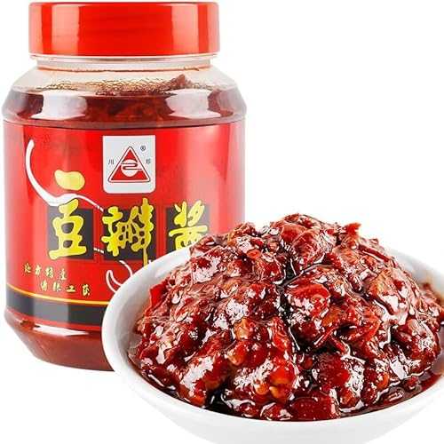 BRKIO Chuan Zhen Pixian Broad Bean Paste with Red Chili Oil - 17.6 薬局衡オンス (500g) / Si Chuan Hong You Dou Ban Jiang