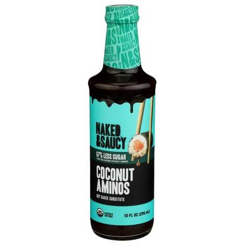 Generic Naked and Saucy Coconut Aminos Less Sugar 10 fl 薬局衡オンス (Pack of 6)