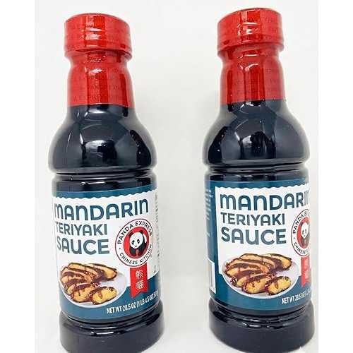 Arpandepot Mandarin Teriyaki Sauce, 20.5 薬局衡オンス (Pack of 2) Sweet \u0026 Savory Asian Stir Fry Sauce, No High Fructose Corn Syrup, No Added MSG